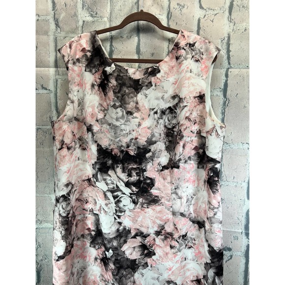 Tahari Women's Floral-Print Scuba Sheath Knee Length Dress Size 18W - Picture 4 of 9